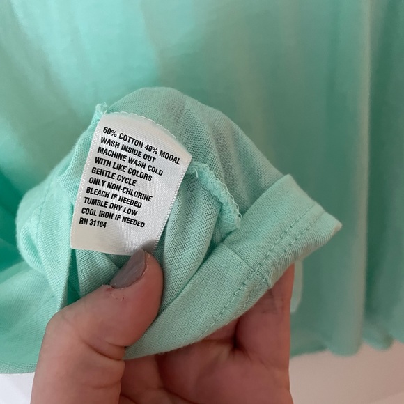 GUC Mint Crown & Ivy Cold Shoulder Top XL - Picture 6 of 6